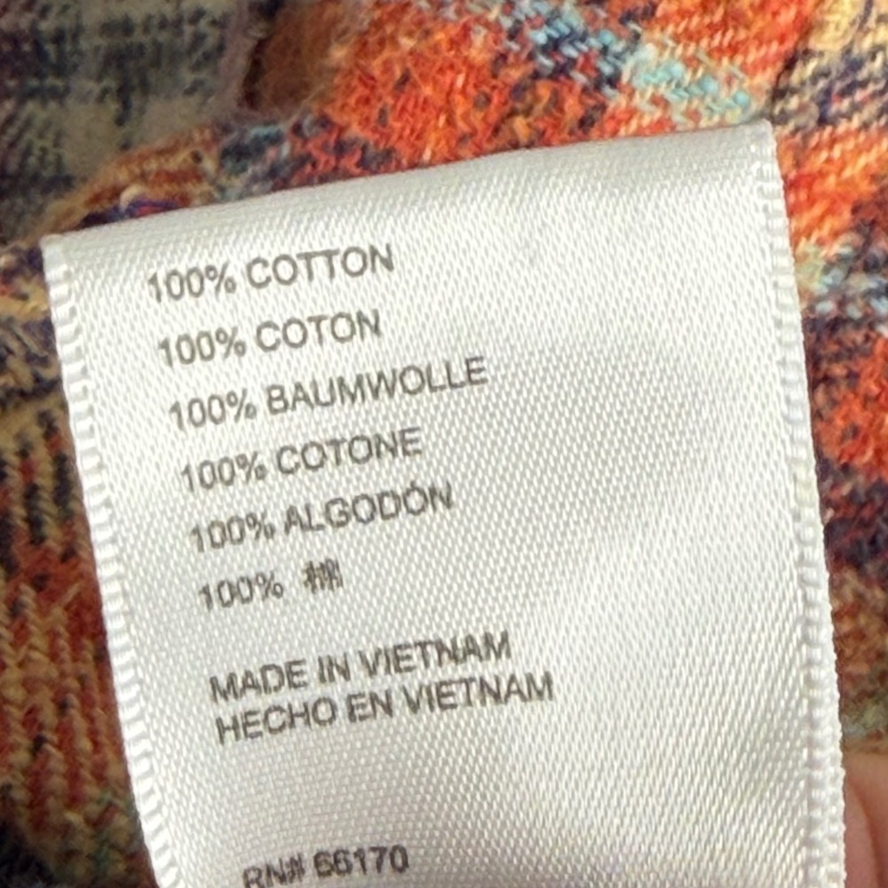 Uo Bdg Patchwork Flannel Womens S Multi Color Ove… - image 5